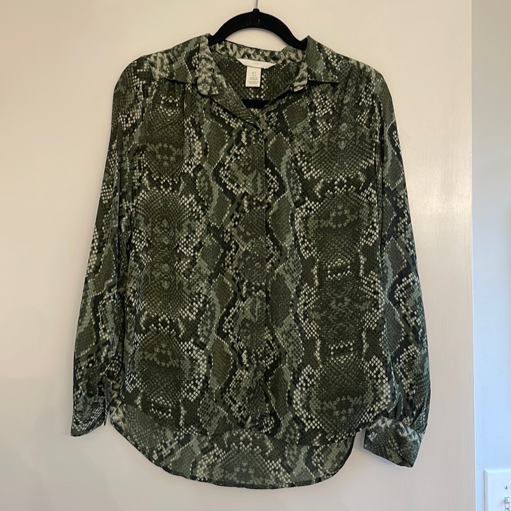 Snake Skin Button Down